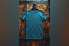 Bottle Green T Shirt Logo Branding Mockup Product Image 1