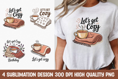 Let’s Get Cozy Mug Blanket T-Shirt PNG Product Image 1