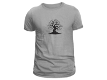 Artistic Twisted Oak Tree Sketch Embroidery Product Image 12