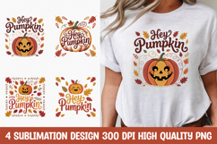 Hey Pumpkin Autumn Fall T-Shirt PNG Product Image 1