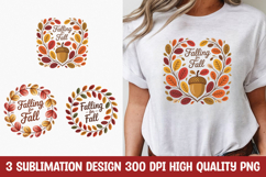 Falling for Fall Leaf T-Shirt PNG Product Image 1