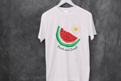 Hand drawn watermelon with text Fresh and Sweet Product Image 3