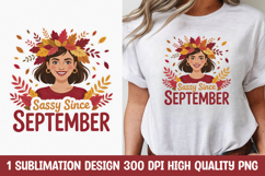 Sassy Girl September Fall Clipart PNG Product Image 1