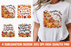Pumpkin Spice Everything Autumn Coffee PNG Product Image 1