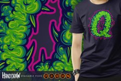 Unique letter Q cannabis bud effect Product Image 6