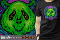 Intricate natural engraved panda head Product Image 6