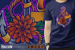 Nautical anchor decorated with blooming flowers Product Image 5