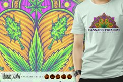 Mandala cannabis ornament middle eastern geometry Product Image 4