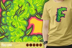 Monogram Letter F with perfect blend cannabis buds Product Image 5