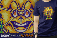 Happy Citrus Mascot with Weed Leaves and Thumbs Up Product Image 4