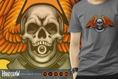 Wing skull eye logo mascot illustration Product Image 1