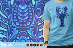 Classic elegant lobster ornament svg Product Image 6