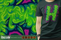 Puff organic cannabis smoke H letter logo Product Image 4