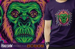 Monkey head with mysterious sticky liquid Background Product Image 5