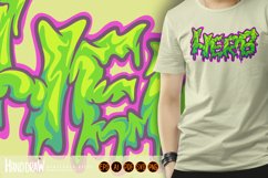 Herb word melting hand lettering text illustrations Product Image 6