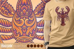 Elegant classic lobster ornament svg Product Image 6