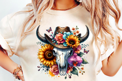 boho bull skull, western floral clipart, bull skull sublimation, boho cow skull, desert floral clipart, western sublimation bundle, boho floral skull, rustic bull skull, desert chic png, boho western clipart, steer skull floral, bohemian skull art, waterc
