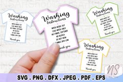 shirts care instructions that are printable with major cutting machines