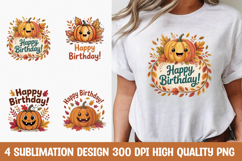 Happy Birthday Pumpkin T-Shirt PNG Product Image 1