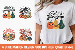 Cute Fall Pumpkin Gourd PNG Product Image 1