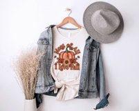 I love fall - retro pumpkin sublimation design Product Image 4