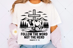 Follow The Word Not The Herd SVG PNG, Bible verse SVG Product Image 3