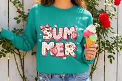 Sweet Strawberry Summer Cute Summer Strawberry PNG Design Product Image 4