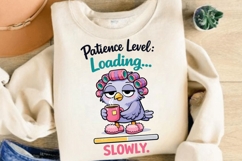 Patience Level Loading Slowly Duck PNG, Funny Tired Duck Product Image 4