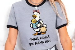 Small Wings Big Mama Love Duck Mom PNG Product Image 5