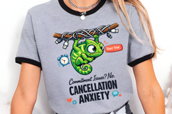 Cancellation Anxiety Funny Commitment Issues Chameleon Product Image 5
