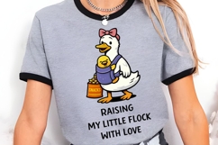 Raising My Little Flock With Love Duck Mom PNG Product Image 5