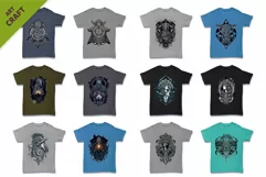 T-Shirt-designs. 30 Mystic fantasy patterns. Product Image 3