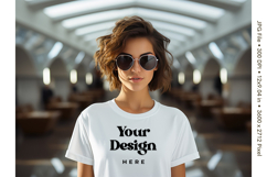 White T-shirt Mockups Bella and Canvas Top View Mockups_32 Product Image 1