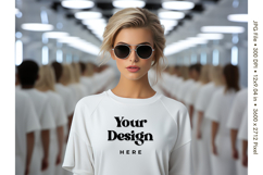 White T-shirt Mockups Bella and Canvas Top View Mockups_33 Product Image 1
