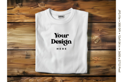 White T-shirt Mockups Bella and Canvas Top View Mockups_55 Product Image 1