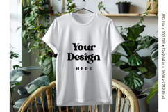 White T-shirt Mockups Bella and Canvas Top View Mockups_6 Product Image 1
