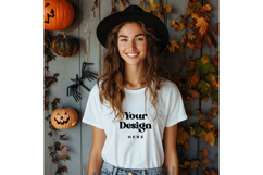 White T-shirt Mockups Bella and Canvas Top View Mockups_18 Product Image 1