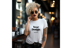 White T-shirt Mockups Bella and Canvas Top View Mockups_27 Product Image 1