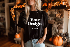 Back T-shirt Mockups Bella and Canvas Top View Mockups_3 Product Image 1