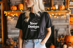 Back T-shirt Mockups Bella and Canvas Top View Mockups_4 Product Image 1