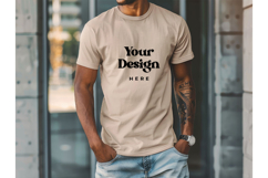 White T-shirt Mockups Bella and Canvas Top View Mockups_4 Product Image 1