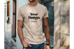 White T-shirt Mockups Bella and Canvas Top View Mockups_5 Product Image 1