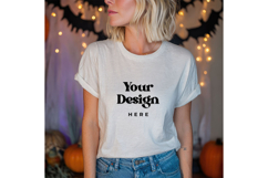 White T-shirt Mockups Bella and Canvas Top View Mockups_6 Product Image 1