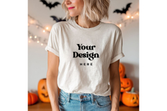 White T-shirt Mockups Bella and Canvas Top View Mockups_7 Product Image 1