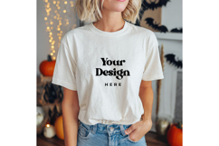 White T-shirt Mockups Bella and Canvas Top View Mockups_8 Product Image 1