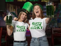 Lucky go happy SVG, St Patricks day shirt SVG, St Patty Day Product Image 4