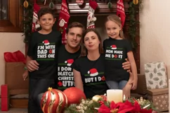 I don't do matching christmas outfits SVG, But I do SVG Product Image 2