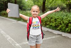 Poppin&#039; my way through 100 days of school SVG Product Image 5
