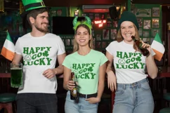 Lucky go happy SVG, St Patricks day shirt SVG, St Patty Day Product Image 3