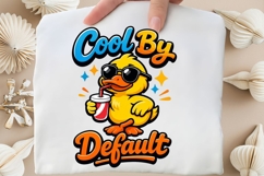 Cool By Default Duck PNG, Funny Cool Duck Sunglasses PNG Product Image 5